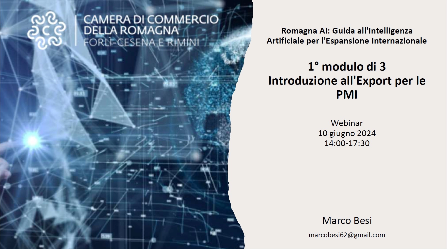 Intelligenza artificiale AI export pmi